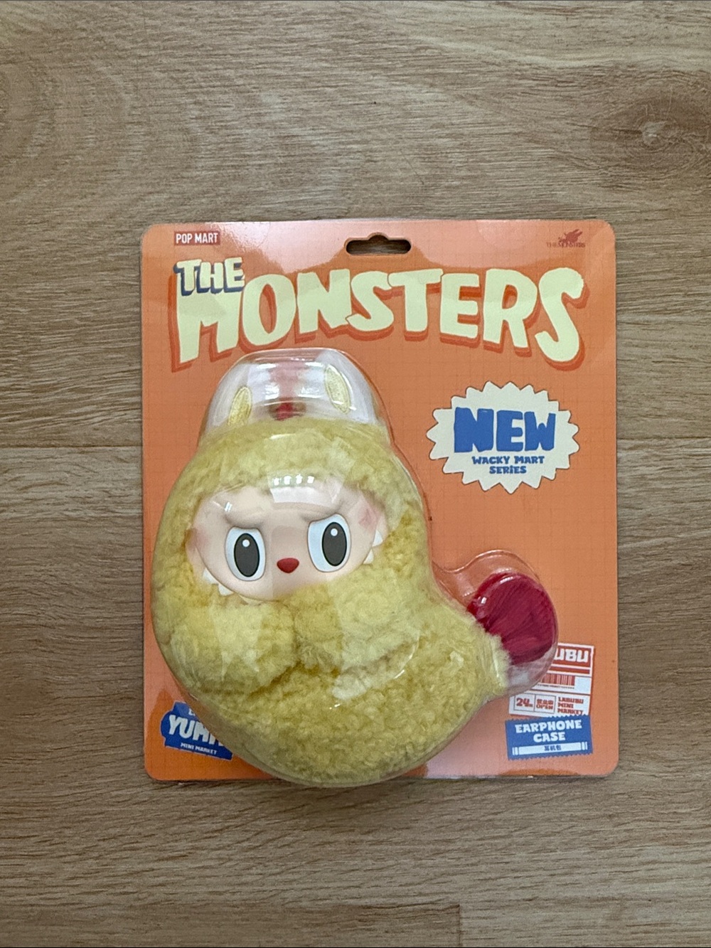NWT The Monsters Pop Mart Labubu Tempura Plush Earphone Case